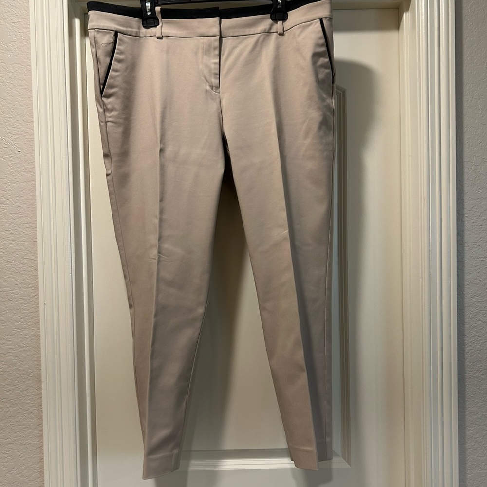 Ann Taylor Tan/Black Pants